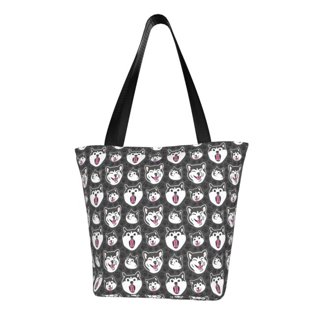 Balery Husky Bolsa de Hombro con Diseño, Bolsa Grande y Duradera, Bolsa Versátil para Compras