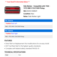 thumbnail image 2 of Side Marker - Compatible with 1968 - 1972 GMC C15/C1500 Pickup 1969 1970 1971, 2 of 2