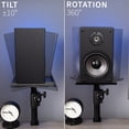 thumbnail image 6 of VIVO Universal Black Steel Clamp-on Desk / Table Speaker Stands, 2 Pack, 6 of 9
