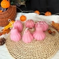 thumbnail image 2 of Kdkad Halloween Pumpkin Scented Candle Set, Triple-Wick Aromatherapy Decor, Pink/Blue/Orange Wax Gift Set, Long-Burn Mantel Home Decor (No Soot)​​, 2 of 7