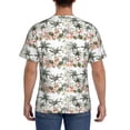 thumbnail image 2 of Rocae Flamingo Palm Trees for Men's Moisture-Wicking Crew Tee - T-Shirt for Sports, Outdoor Activities, and Casual WearX-Large, 2 of 9