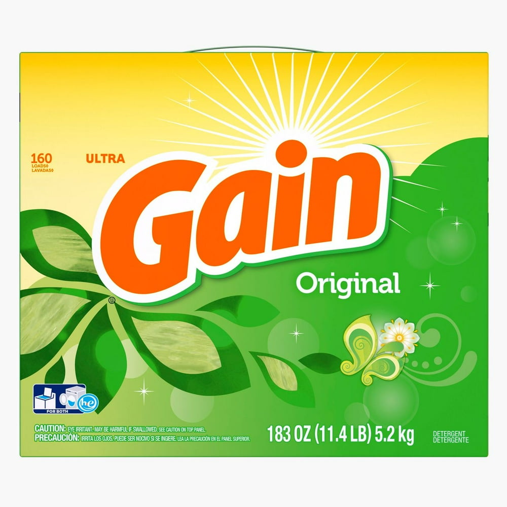 Product of Gain Original HE Powder Laundry Detergent, 183 oz. Walmart