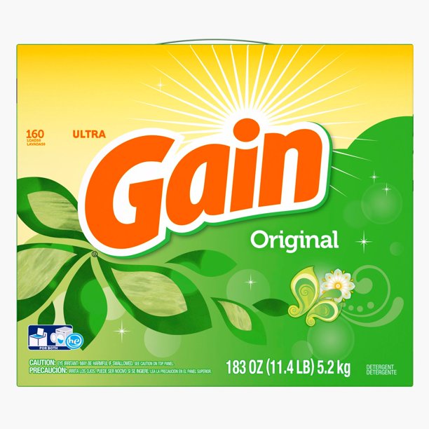 Product of Gain Original HE Powder Laundry Detergent, 183 oz.