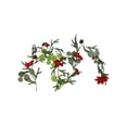 thumbnail image 2 of Bcylexb Christmas Floral Garland, 5.7 Ft Artificial Pine Needle Vines with Flower Table Decor Faux Hanging Greenery Garland for Christmas Table Stair Wall Indoor Home, 2 of 7