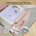 thumbnail image 5 of Artist Hand Pedicure Spa Massage Chair with Smart Foot Bathtub, Hand Wash for Manicure, Foot Bath (Pink), 5 of 10