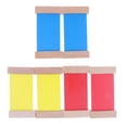 thumbnail image 4 of Tabletas Montessori Material Sensorial, Tableta de tres Rojo Amarillo Azul, Natural, Superficie , No BPA CUTICAT Juguete material de Montessori, 4 of 7