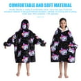 thumbnail image 3 of Blanket Hoodie for Kids Oversized Wearable Hooded Blanket Soft Warm Flannel Hoodie Sweater Blanket Animal Pattern Blanket Sweatshirt One Size Fits All Wearable Blanket with Pockets, 3 of 9