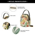 thumbnail image 4 of FORMRS Crossbody Bag for Women Quilted Travel Shoulder Cell Phone Purse with Chain Strap Handbag, Orange Autumn Leaves, 4 of 7