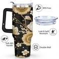 thumbnail image 3 of Paisley Design40 Oz Tumbler with Handle Lid and Straw, Stainless Steel Double Walled Vacuum Insulated Cup, Cute Anniversary Wedding Birthday Gifts Tumbler for Women Men Friends Outdoor Indoor, 3 of 7