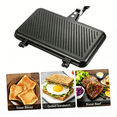 thumbnail image 7 of Double Sided Nonstick Sandwich Pan, Die Cast Aluminum Grill Pan, Breakfast Maker for Toast Panini Waffle, 7 of 7
