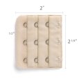 thumbnail image 3 of Señora 5Pcs 3 Gancho De 3 Filas Longitud Ajustable Correa Del Sujetador Extensor Ganchos De Hebilla Beige 2pcs Una Talla, 3 of 5