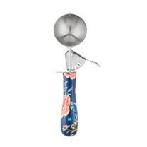 The Pioneer Woman Keepsake Floral Trigger Ice Cream Scoop, Stainless Steel