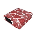 thumbnail image 2 of KLL Hearts Print Fleece Throw Blanket, Horizontal Fleece Bedding Cute Soft Blankets Comfy Fleece Flannel Plush Home Decor for Couch & Bed -, 2 of 9