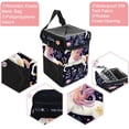 thumbnail image 2 of Starry Unicorn Foldable Car Trash Can with Lid, Leak-Proof, and Hanging Storage Bag - Car Garbage Can, Car Trash Can, Trash Can for Car, 2 of 6