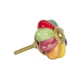 thumbnail image 3 of Knob-it 676685032867 Vintage Peint à la Main Rond Ensemble de Knob - Bleu, Jaune et Rouge - Lot de 12, 3 of 3