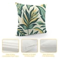 thumbnail image 4 of COMIO  Palm Leaves Decorative Throw Pillow Cover Case,Tropical Palm Leaves Jungle Leaf Waist Lumbar Throw Pillow case Cushion Cover for Sofa Home Decorative Oblong White, 4 of 5