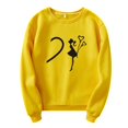 thumbnail image 1 of Lolmot Couple Print Plus Velvet Long Sleeve Round Neck Pullover Sweatshirt Top (UNISEX), 1 of 6