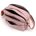 thumbnail image 3 of Bolso de mujer de tela de nailon impermeable con múltiples cremalleras, práctico y duradero, diseño moderno y moderno, bolso cuadrado para mujer, 3 of 3