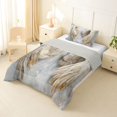 thumbnail image 2 of jejeloiu Vintage Wings Twin Comforter Sets,Gray Gold Bedding Set For Girls Reversible 2pcs, 2 of 7