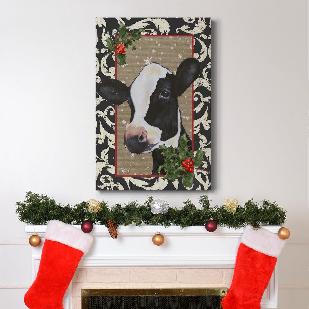 County Christmas Farm I- Gallery Wrapped Canvas