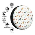 thumbnail image 4 of Balery winter Snowflake Dachshund Cubiertas para Neumáticos - Protector Resistente para Neumáticos de Camioneta, SUV, Remolque, Camper y RV-17 inch, 4 of 6