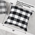 thumbnail image 4 of Fundas Decorativas para Cojines CARRIE HOME 46x46 cm a Cuadros Negros - Juego, 4 of 7