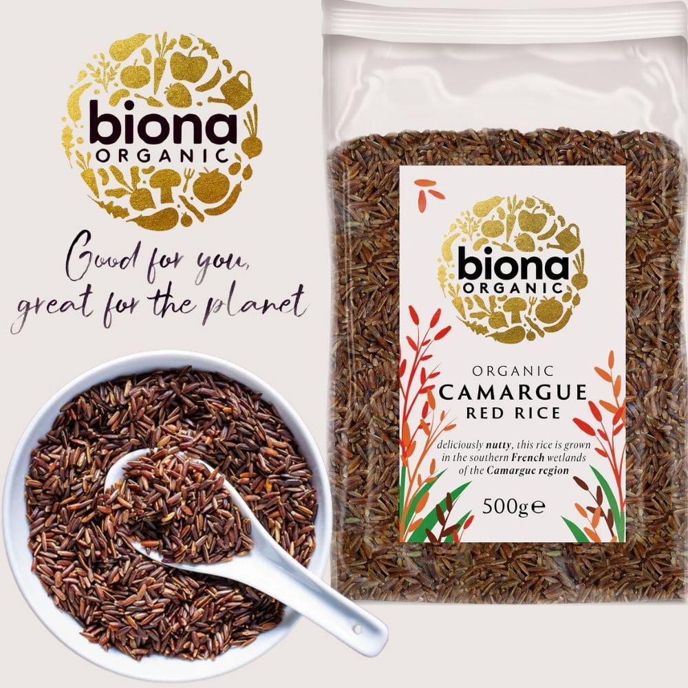 Biona Organic Red Camargue Rice 500g (Pack of 2)