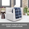 thumbnail image 5 of Sunbeam Tartan Sherpa Heated Throw, 5 of 8