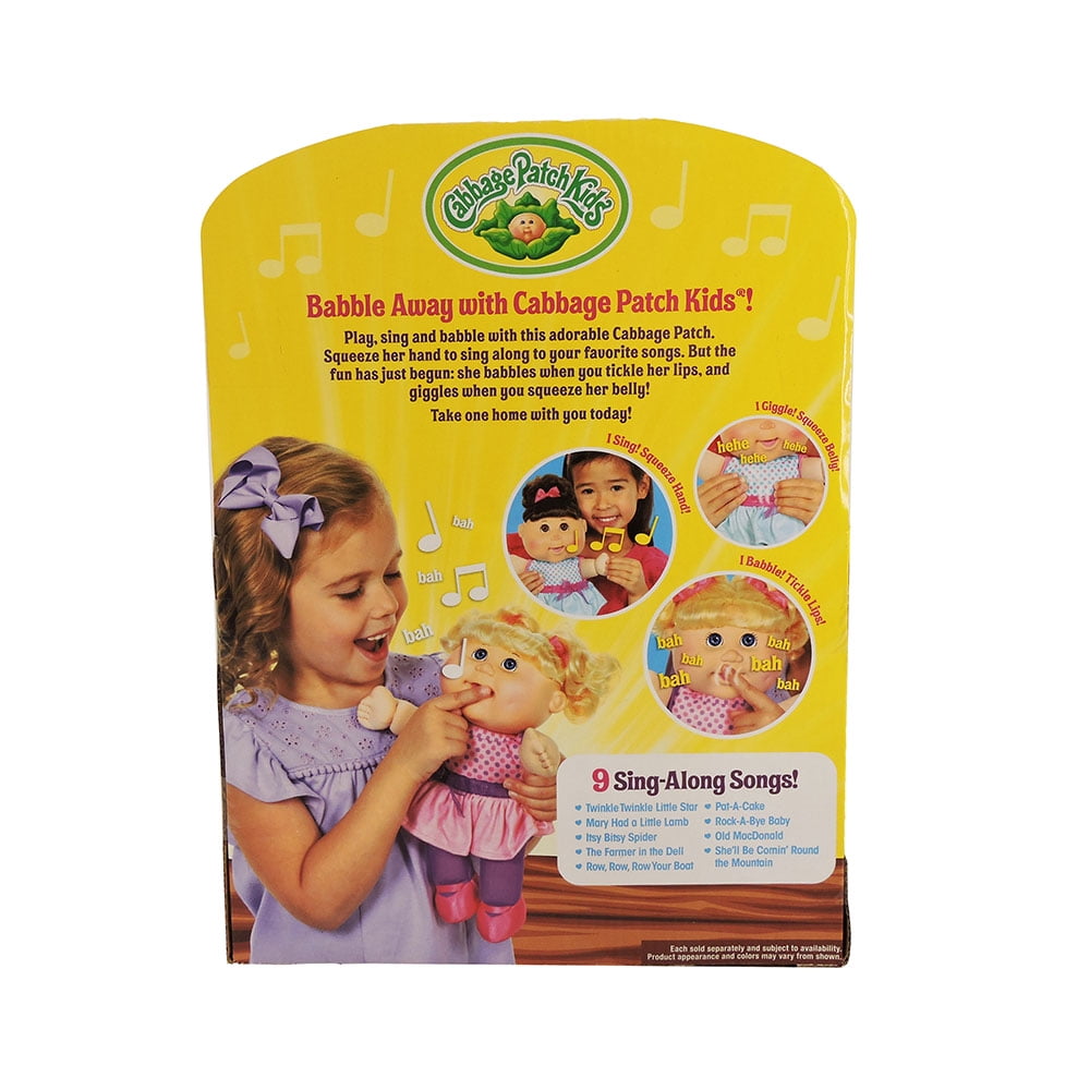 babbling cabbage patch doll