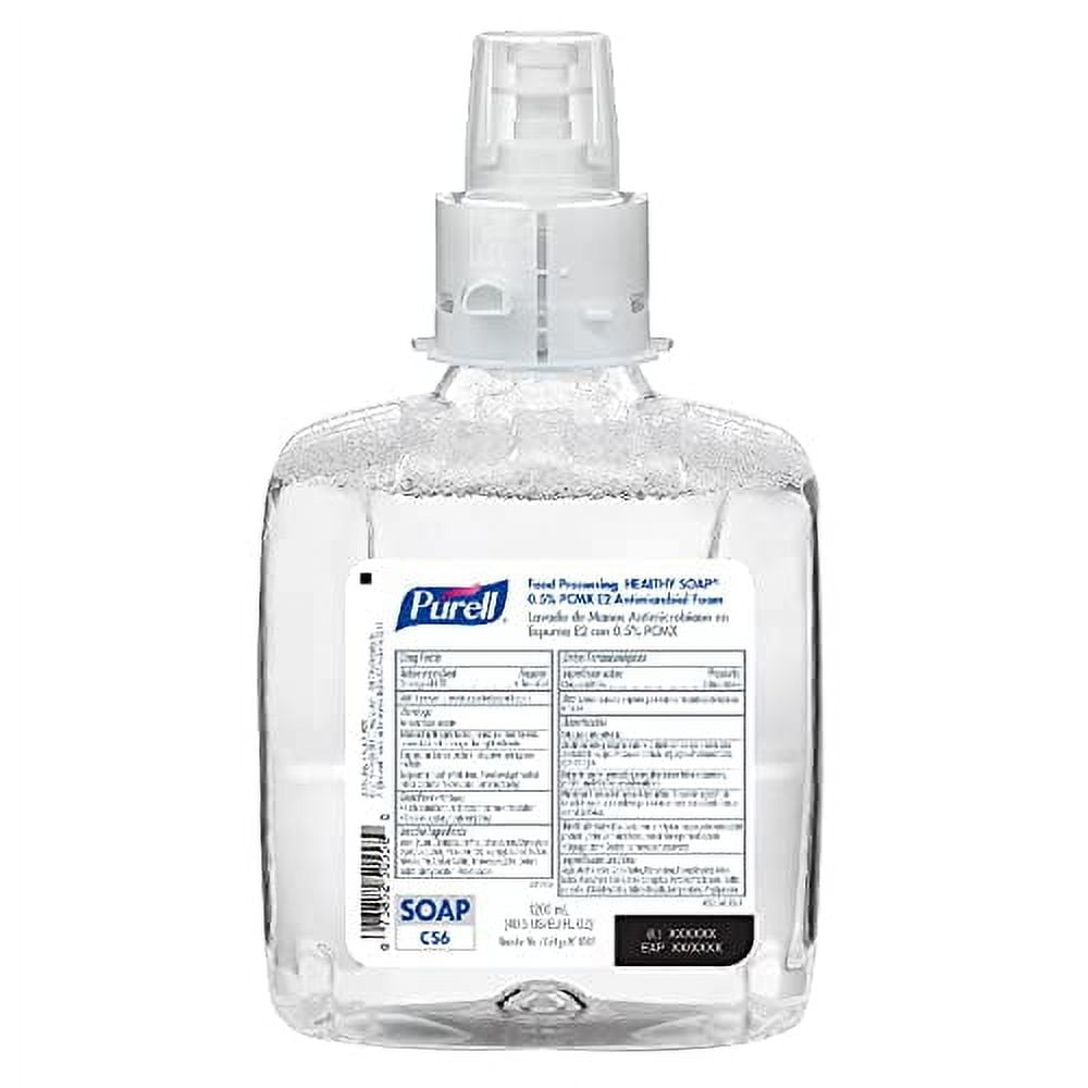 PURELL 6582-02 1200 ml Fragnance Free HEALTHY SOAP 0.5% PCMX E2 Antimicrobial Foam for CS6 Dispensers (2/Carton)