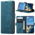 thumbnail image 4 of Retro Leather Wallet Case for FOXDOCK Samsung S26 Ultra – Shockproof, Card Slots – Blue, 4 of 5
