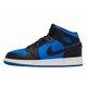 thumbnail image 3 of Ni - ke Air Jordan 1 Mid Grade School Black / Royal Blue-Black-White DQ8423-042, 3 of 5