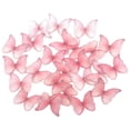 thumbnail image 2 of 2" Butterflies Cake Toppers Wafer Glutinous Paper Butterfly for Cake Cupcake Decoration Colorful Small Pastel Cupcake Topper Decoratings for Wedding Birthday Baby Shower, 2 of 4