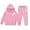 Light Pink, variant on Utlike 2 Pcs School Outfits For Girls Athletic Sweatsuit Winter Thermal Hoodie And Joggers Clothing Set Back To School Outfits For Girl Size 2 Years-3 Years Black