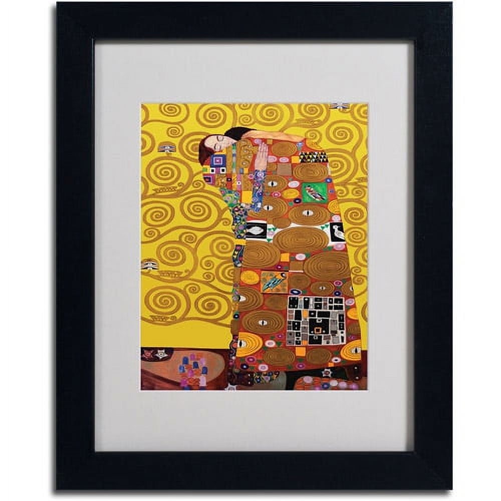 Trademark Fine Art 'Fulfillment' Framed Matted Art by Gustav Klimt