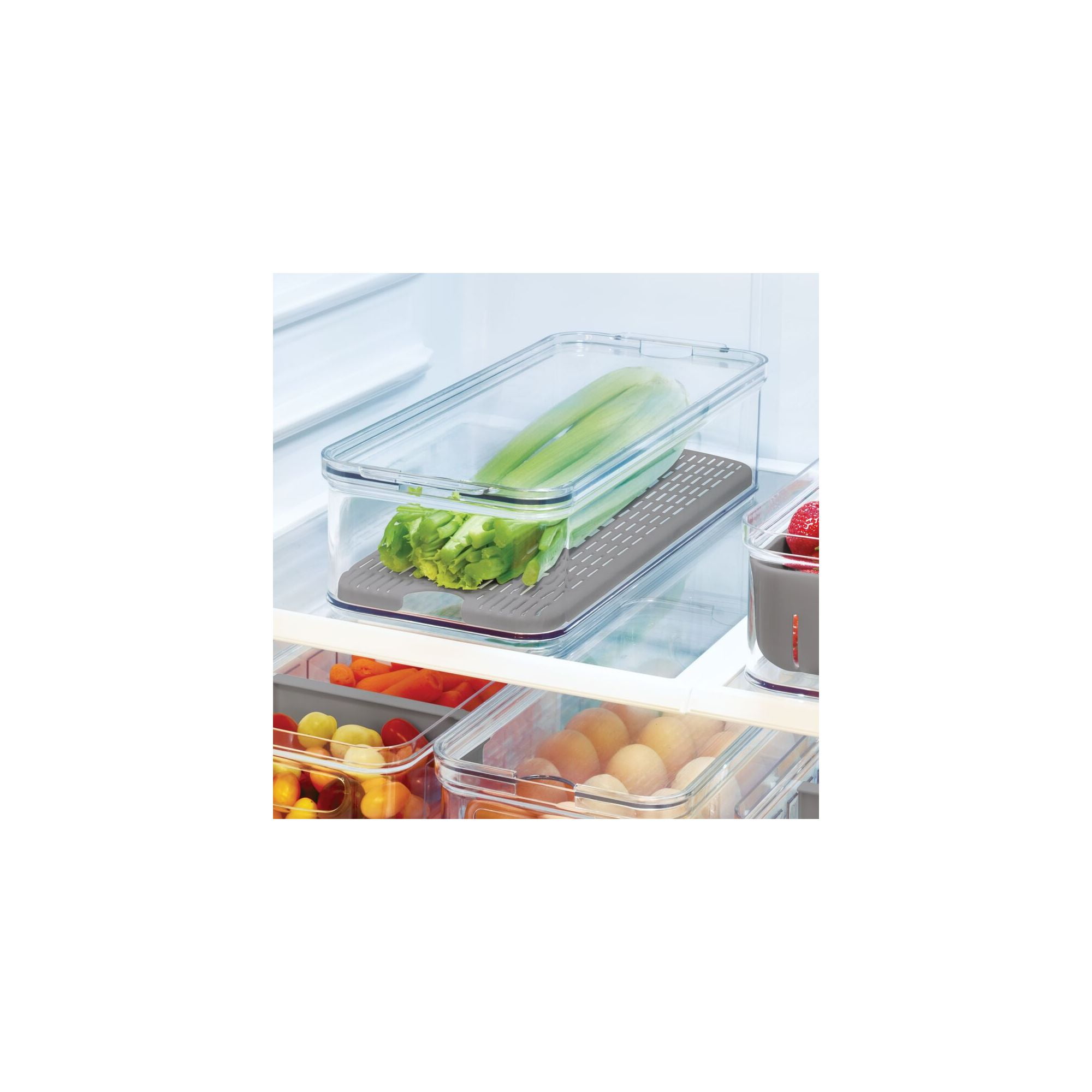 iDesign RPET Crisp Produce Bin, Set of 6