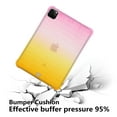thumbnail image 4 of Dteck Case For Apple Air 4th Generation 10.9-inch (2020 Released), Shockproof Slim Rubber iPad Pro 11-inch 2020/2018 Case Ultra-Thin Lightweight Back Protective TPU Cover ,Pink+Yellow, 4 of 4