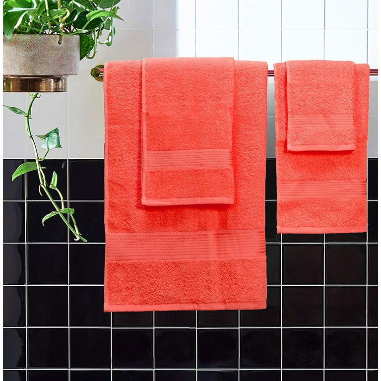 Belizzi Home Cotton 2 Pack Oversized Bath Towel Set 28x55 inches, Large Bath  Tow