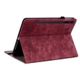 thumbnail image 5 of Case for Samsung Galaxy Tab S9 【11 inch】 , Butterfly & Rose Embossed Magnetic Clasp Stand Premium Multi-Angle Flip PU Leather Case with Stylus Holder Tablet Case,Red,For Galaxy Tab S9, 5 of 7