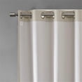 thumbnail image 4 of SunSmart Maya Printed Heathered Blackout Grommet Top Curtain Panel in Taupe, 50"x54", 4 of 11