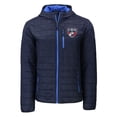 thumbnail image 2 of Men's Cutter & Buck Navy FC Dallas Rainier PrimaLoft- Eco Full-Zip Hoodie Jacket, 2 of 3