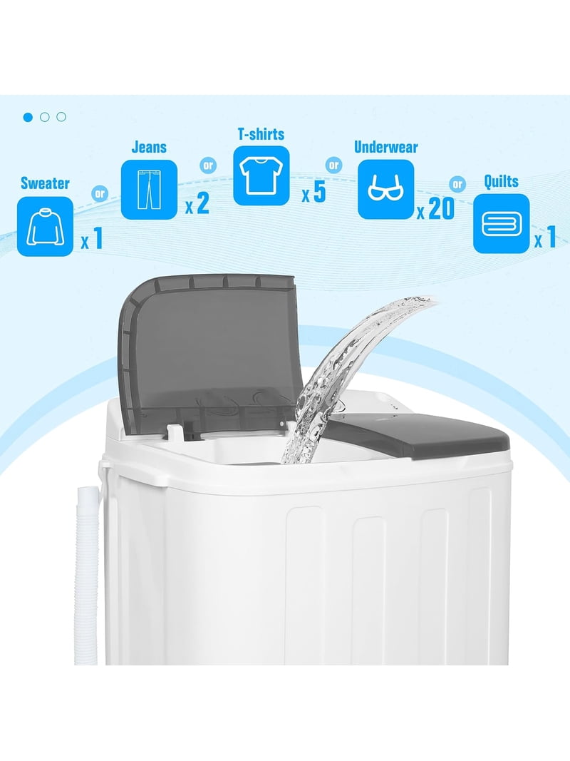 Suncrown, Portable Twin Tub Washing Machine, 16lbs, Spin Dryer Suncrown, Portable Twin Tub Washing Machine, 16lbs, Spin Dryer