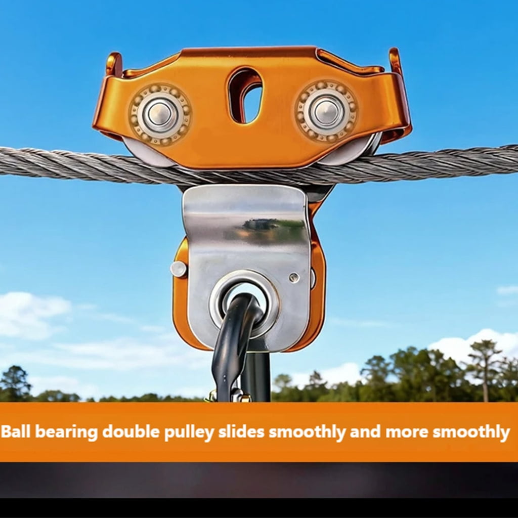 CEORPER Compacts Mountaineering Bearing Pulley With Side Plates Corrosions Resistant