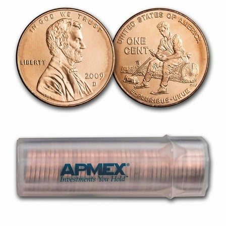 2009-D Lincoln Cent Formative Years 50-Coin Roll BU