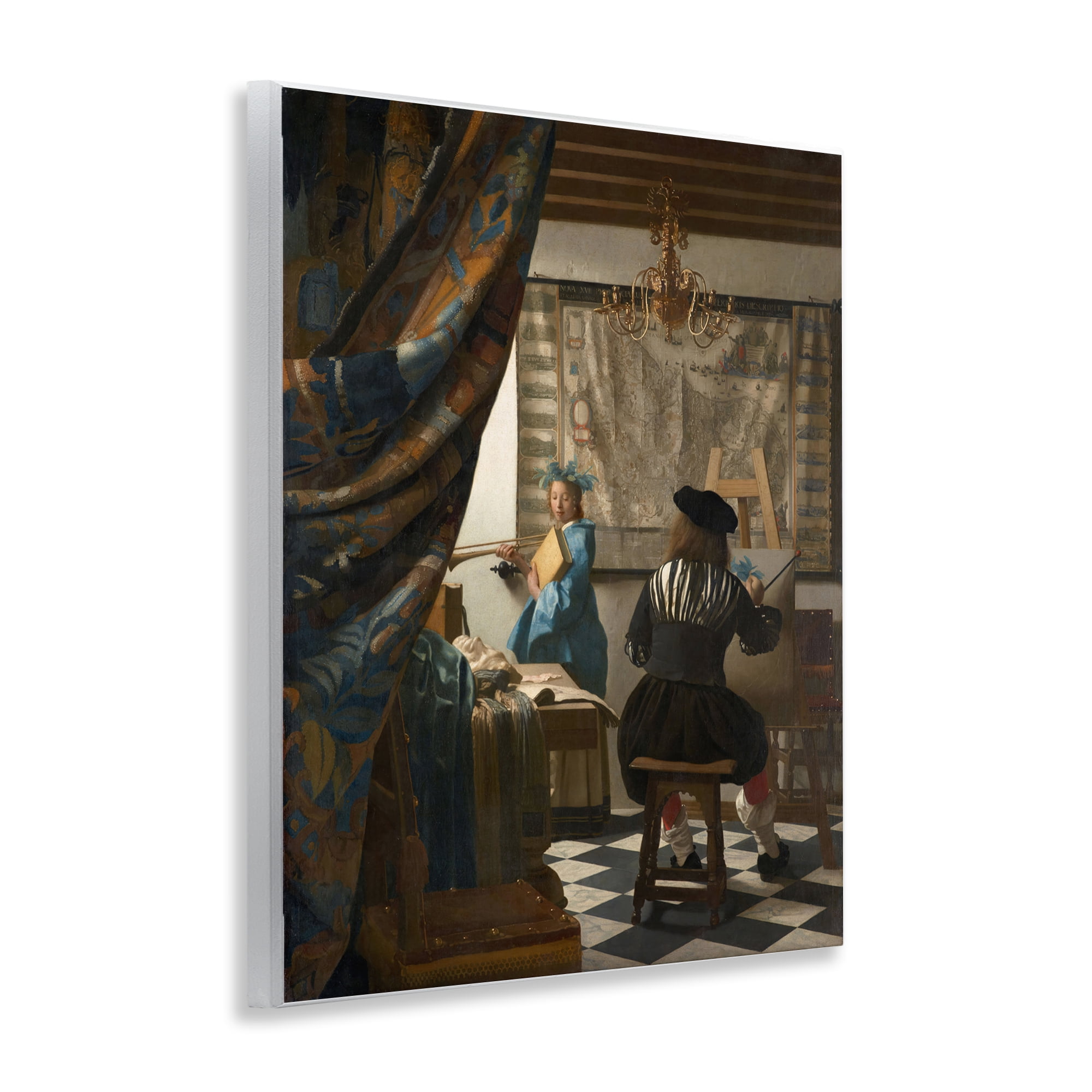 Stupell Industries Classical Vermeer Painting People Painting Unframed Art Print Wall Art, 11 x 14