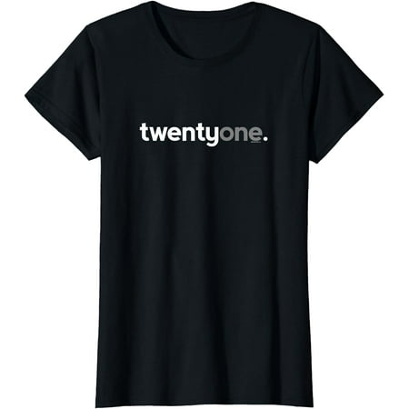 21st Birthday Gift Ideas for Him Men T Shirt Twentyone Tee