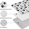 thumbnail image 5 of Grey Dog Paw Footprint Bathroom Rugs Sets 3 Piece,Toilet Cover Set,Absorbent Non Slip Bathroom Mats Sets with U-Shaped Contour Rug Toilet Rug Set, 5 of 5