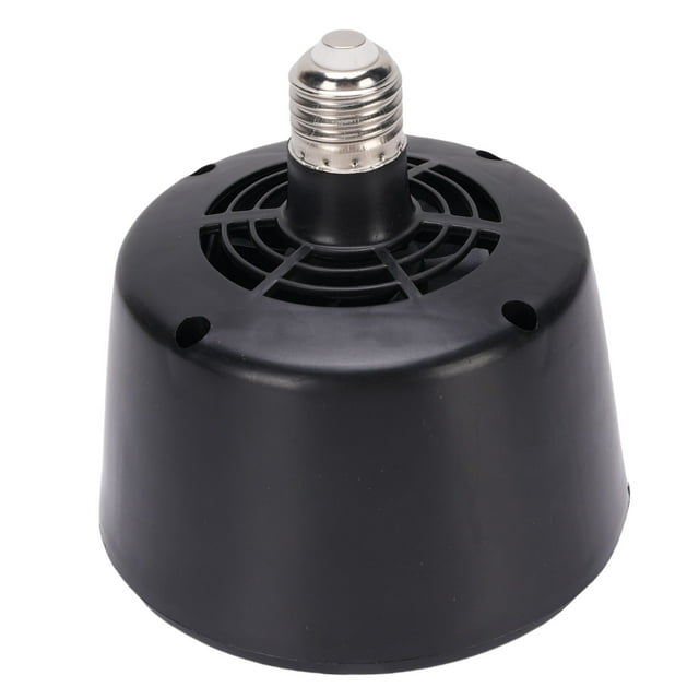 Reptile Heat Bulb, Energy Efficient Operating Waterproofing Security Temperature Control Chicken Heat Lamp Bulb for Outdoor Coop Reptile RabbitsBlack