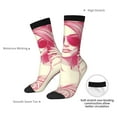 thumbnail image 4 of Rateoe Ace Of Diamonds Lady for Women Casual Calf Socks - Cute Crew Socks - Thin Soft Above Ankle Socks Size 5-11, 4 of 6