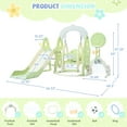 Toddler Slide and Swing Set 6 in 1, Kids Playground Climber Playset